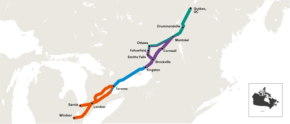 via rail service map